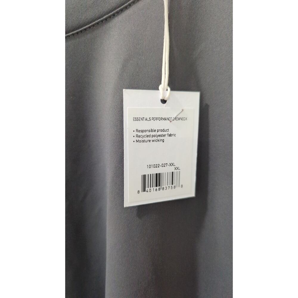 Rhone Gray Men's Essentials Performance Crewneck … - image 3